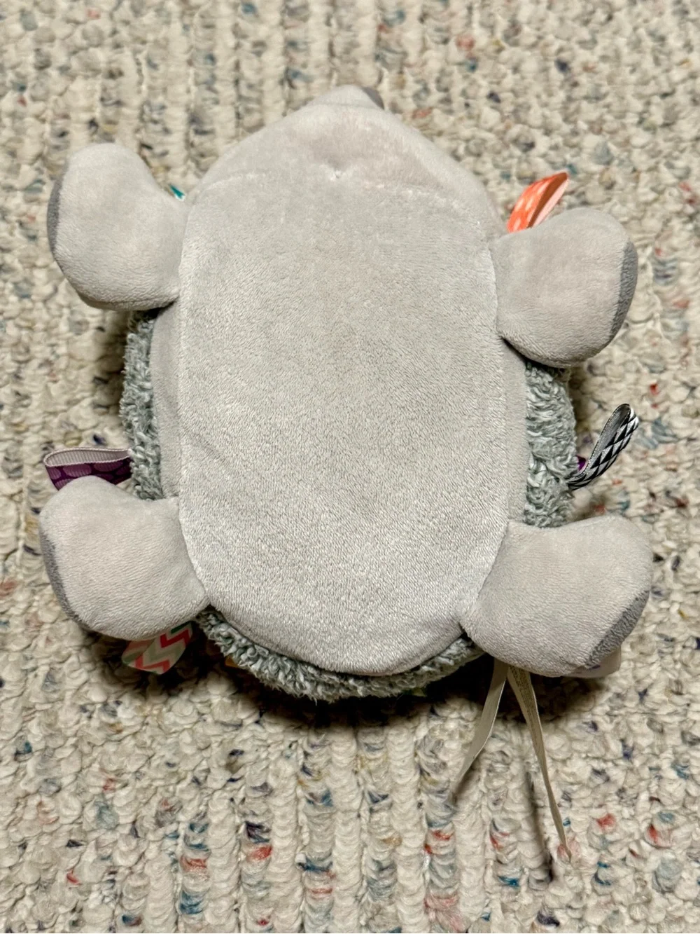 Mary Meyer Taggies Signature Collection Grey Hedgehog Sensory Plush